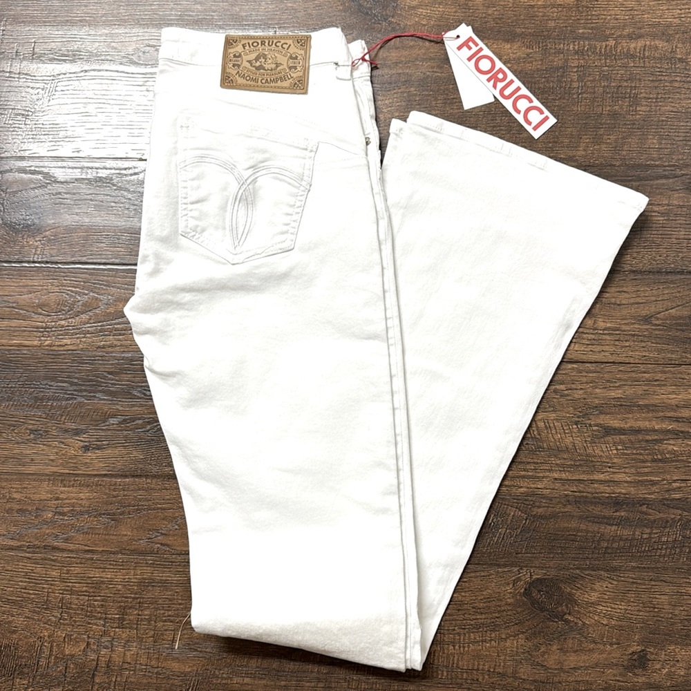 Fiorucci Women's White Jeans size 29 - Picture 3 of 5
